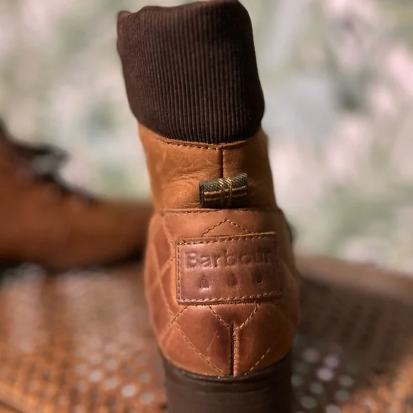 Women’s Barbour Grassmoor Brown Leather Boots - Picture 3 of 7